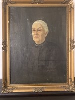 Ismeretlen festő: Portré (szignózott)