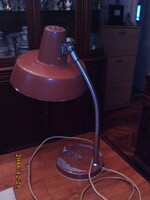 Retro szarvasi fém asztali lámpa