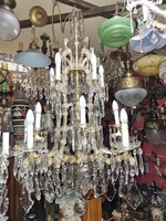 Old renovated Maria Theresa crystal chandelier