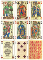 2P. Francia kártya 52 + 3 lap Jeanne d'arc kártya Dusserre Franciaország 1976 alig használt