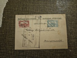 1924 letterhead, Budapest