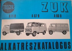 Spare parts catalog for Zuk a-11 b, a-07 b, a-06 b vans