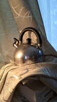 Traditional stainless steel teapot