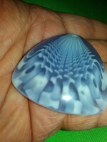 Retro gyönyörű kék gyöngy kagyló alakú medál 5 cm a képek szerint