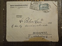1925 letter with Budapest propaganda stamp