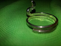 Retro snake-shaped silver-plated bisque ring as shown in the pictures