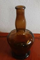 Old brown glass drink holder