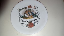 Antik porcelán dísztányér Bavaria tányér