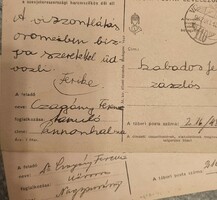 1942 Dr. Nagysurány Doctor Ferenc Czagány's letter to the front 2 pcs