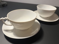 2 sets of iced teacups with bottoms