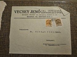 1941 headed letter, Budapest