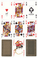 12. French card double deck 104 + 4 jokers international card image piatnik 1997 new