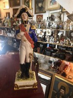 Scheibe alsbach német porcelán napóleon tiszt katona Ney tábornok. 24 cm-es