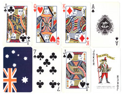19. Francia kártya 52 + 1 joker Nemzetközi kártyakép Hong Kong 1970 körül alighasznált