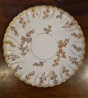 Antik Sarreguemines Louis XV, 17 cm-es alátét, tányér