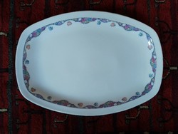 Old special shaped Czech Altrohlau oval square large serving plate with baked cookies