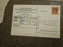 1947 letterhead, Budapest