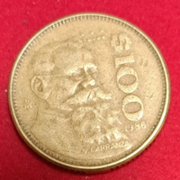 1986. 100 Pesos Mexico. (453)