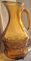 Amber glass jug, spout