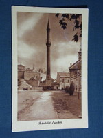 Képeslap, Eger, Minaret vár látkép részlet