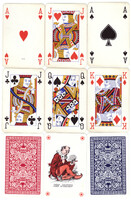 10. French card double deck 104 + 6 jokers international card image piatnik 1989 used, flawless