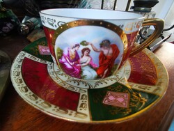 Antique Viennese tea cup set