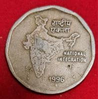 1996 India 2 Rupee National Integration (866)