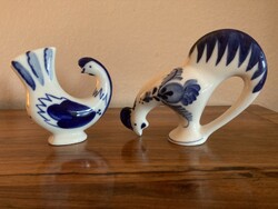Gzel Russian porcelain birds