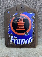 Franck kávé - domború zománctábla (zománc tábla)