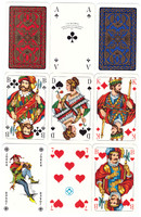 15. Francia kártya dupla pakli 104 + 6 joker Berlini kártyakép F.X.Schmid 1975 körül alighasznált