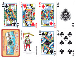 23. Francia kártya 52 + 1 joker Nemzetközi kártyakép Kína 2000 alighasznált