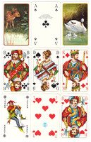 16. Francia kártya dupla pakli 104 + 6 joker Berlini kártyakép F.X.Schmid 1975 körül alighasznált