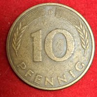 1982. . Németország 10 Pfennig (473)