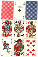 14. French card double deck 104 + 6 jokers Berlin card picture f.X.Schmid 1955 k. Used, flawless