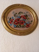 Goblet floral pattern in an antique frame