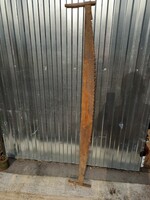 Antik fűrész kétemberes favágó szerszám ! 152 cm hosszú