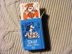 Retro pelikan jeans minis skat mau-mau 66 - 32-sheet skat mini card deck 70s