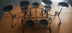 Wrought iron candle holders