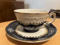 Zsolnay Pompadour kávés csésze aljjal