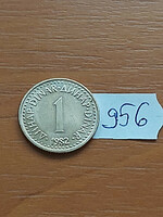 Yugoslavia 1 dinar 1982 nickel-brass 956