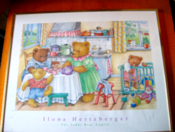 Ilona Hertzberger's picture of a teddy bear and a teddy bear family