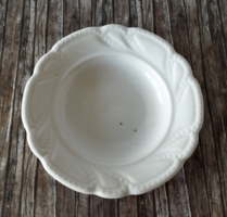 Thick porcelain deep plate patterned in its beautiful old material