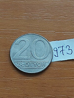 Poland 20 zloty 1989 copper-nickel 973