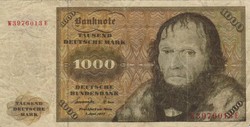 1000 márka 1977 Németország NSZK Korabeli hamisítvány