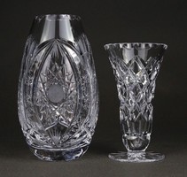 1Q205 flawless polished glass crystal vase 2 pieces