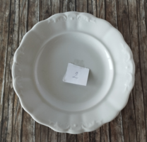 Régi fehér indamintás jelzett Zsolnay lapos tányér 2.