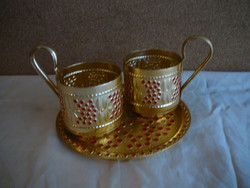 Samovár with cup holder tray