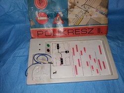 Old 1970s polycress ii. Traffic test quiz game according to the pictures