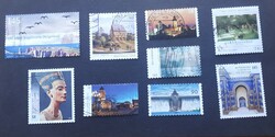 9 different German self-adhesive stamps