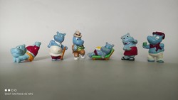 Kinder víziló gyűjteménybe is 6  darab együtt happy hippos